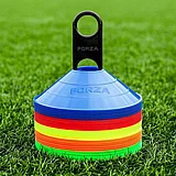 סט קונוס כיפה 50 יח 5 צבעים FORZA Training Marker Cones סט קונוס כיפה 50 יח 5 צבעים FORZA Training Marker Cones