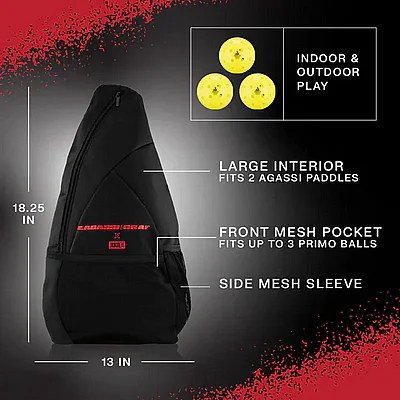 ��� ������ �- 3 ����� ������� �� ��� - JOOLA Champion Agassi/Graf Pickleball Set