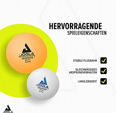 15 ����� ���� 3 ������ JOOLA Training Advanced 3 Star Table Tennis Balls +40