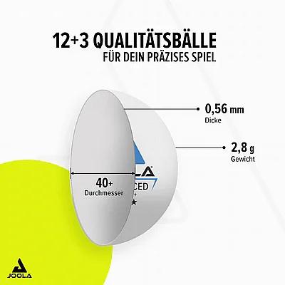 15 ����� ���� 3 ������ JOOLA Training Advanced 3 Star Table Tennis Balls +40