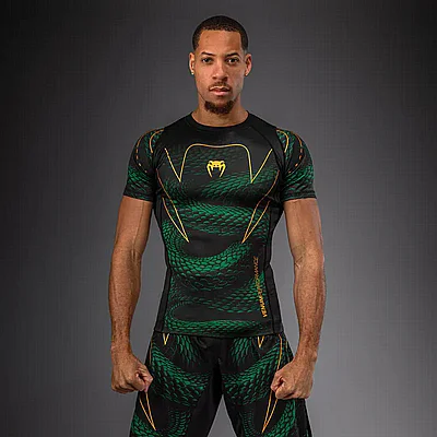����� ����� ������� ��� Venum Matupa Short Sleeve Rashguard - Black/Red/Silver