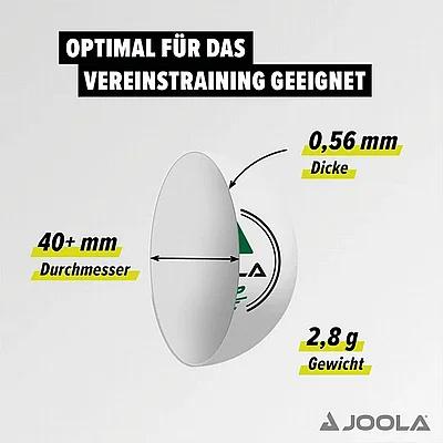 72 ����� ��"� (����) - JOOLA Table Tennis Ball Flip 40+ White 72-Pack