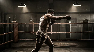 �� ������ ���� ���� Black leather punching bag white tiger
