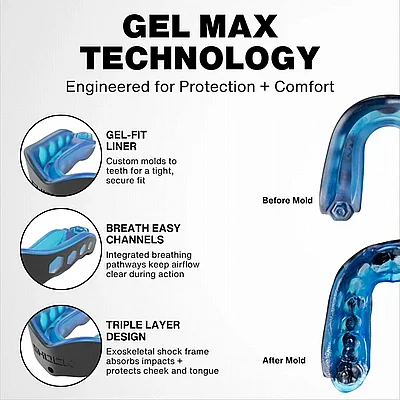 ��� ������ ����-���� (������/�����) Shock Doctor Gel Max Mouthguard