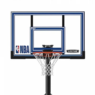���� �� ���� ������� 52 ���� - Lifetime Polycarbonate Adjustable Portable Basketball Hoop NBA Edition