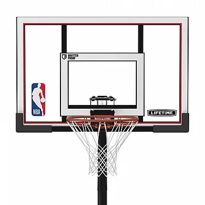 ���� �� ���� ������� 48 ���� - Lifetime Polycarbonate Adjustable Portable Basketball Hoop NBA Edition