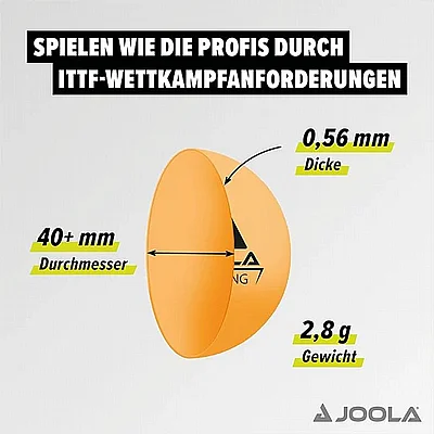 ���� 120 ����� ��"� (���/����) JOOLA Table Tennis Ball Training 40+