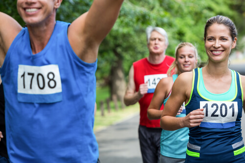 סיום ריצת המרתון סיום ריצת המרתון